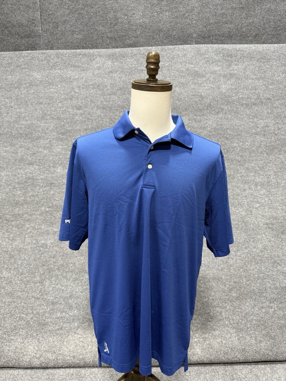 PING SensorCool Blue Golf Polo Shirt Menâs Large Performance Short Sleeve